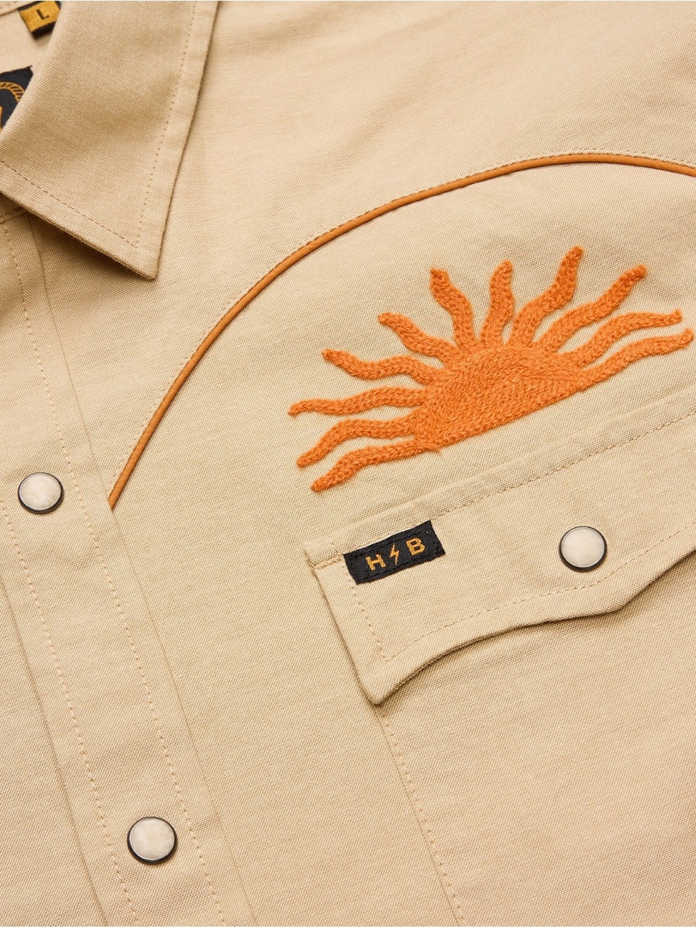 Howler Brothers - el Sol - Crosscut/Gaucho Style Snapshirt - Medium+Large - NWT - Picture 4 of 5